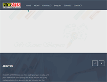 Tablet Screenshot of fineartsadv.com